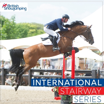 Robert Smith takes the win in the International Stairway at Suffolk County Show